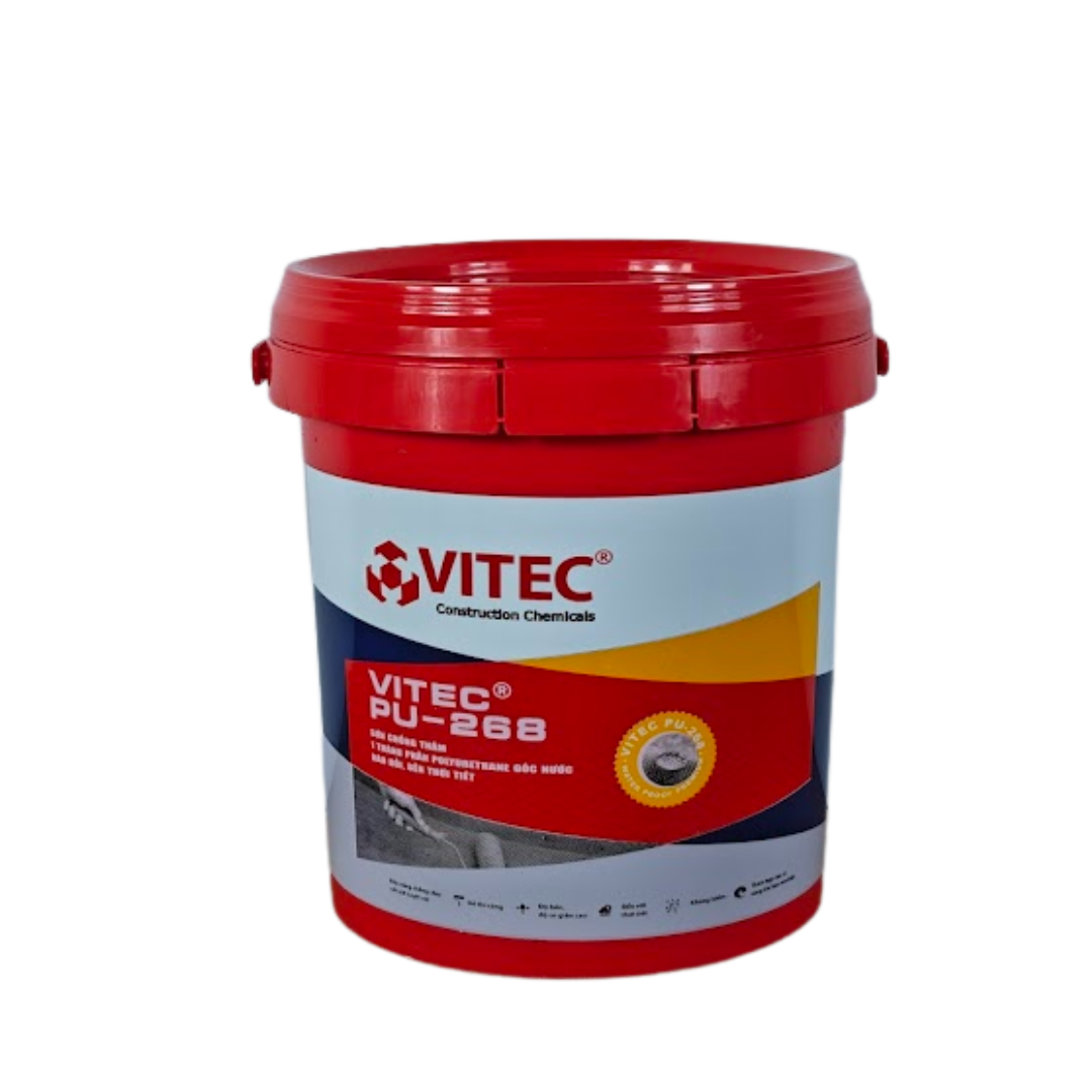 VITEC® PU-268 – Sơn chống thấm, chống nứt Polyurethane 1k, gốc nước, đàn hồi, bền thời tiết