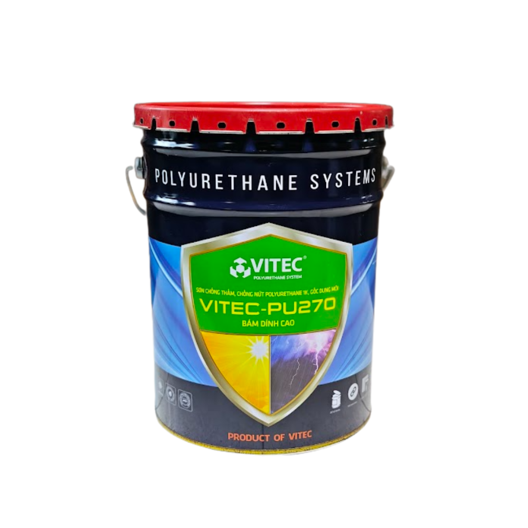 VITEC® PU-270 – Sơn chống thấm, chống nứt Polyurethane 1k, gốc dung môi, bám dính cao