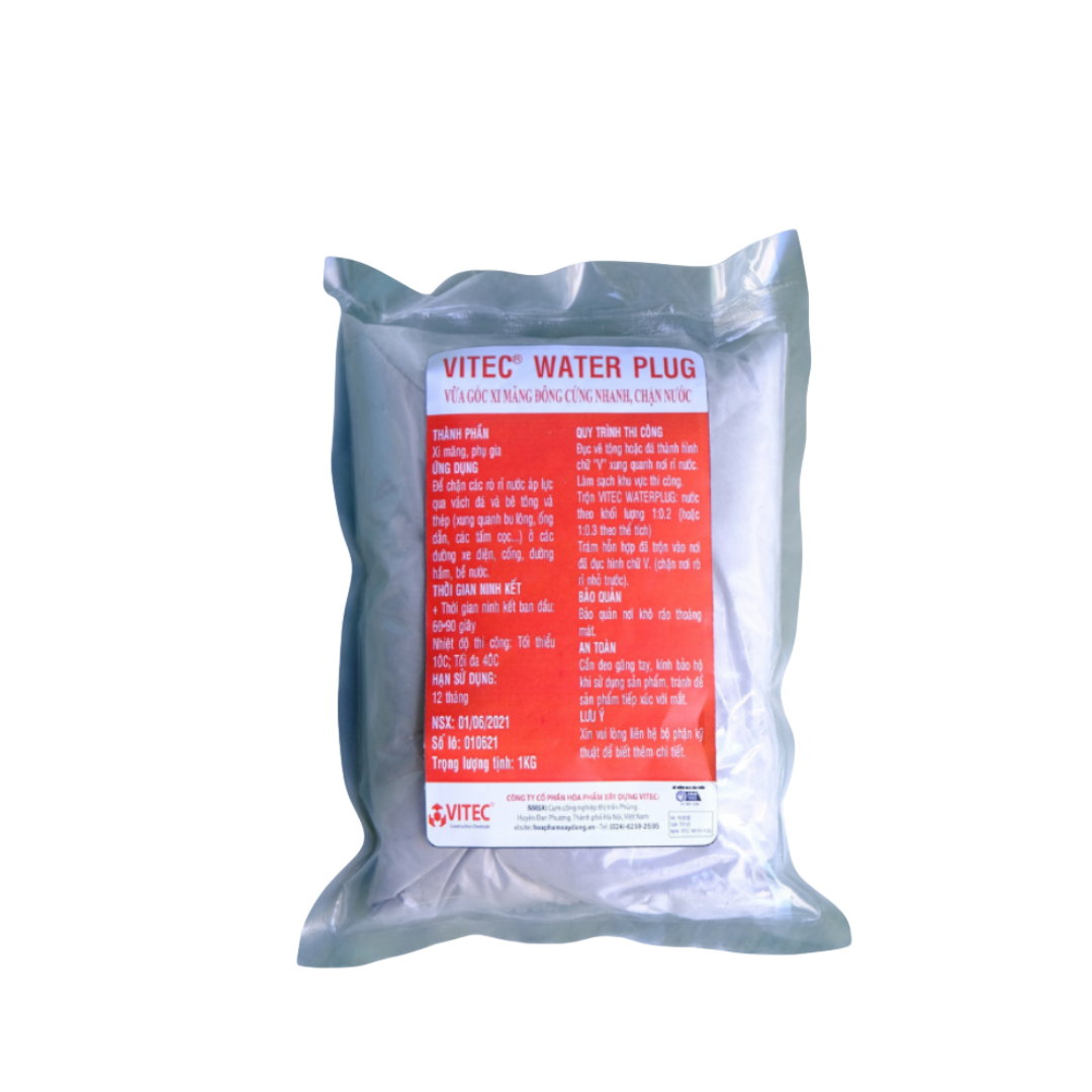 VITEC® WATER PLUG – Vữa gốc xi măng đông cứng nhanh, chặn nước